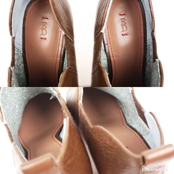 Ellen DeGeneres brown leather Mahoney booties 9.5 - Picture 8 of 8